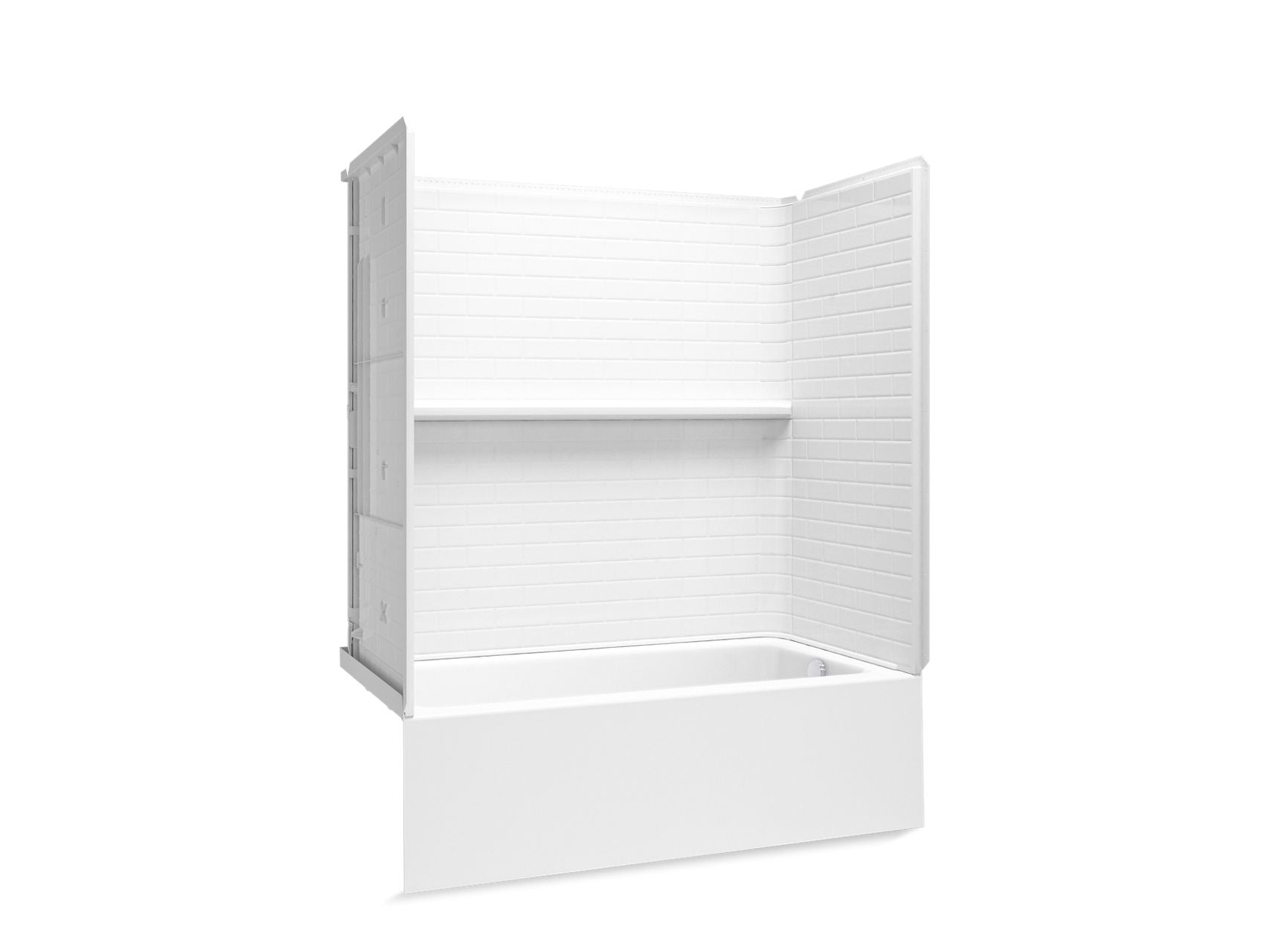 Sterling 71600120 Forum Traverse 60" x 30" Vikrell® Bath/shower, Right Drain, White
