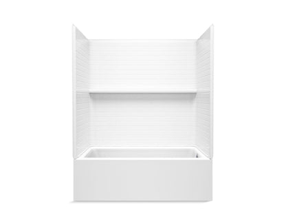 Sterling 71620120 Forum Traverse 60" x 36" Vikrell® Bath/shower, Right Drain, White