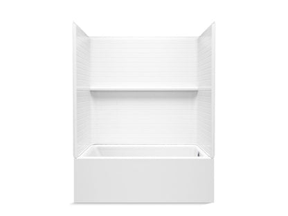 Sterling 71620122 Forum Traverse 60" x 36" Above-floor-drain Vikrell® Bath/shower, Right Drain, White