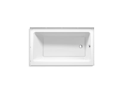 Sterling 71621122-LNR 60" x 36" Above-floor-drain Vikrell® Alcove Bath, Right Drain, White