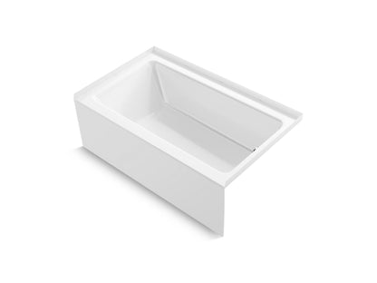 Sterling 71621122 Forum 60" x 36" Above-floor-drain Vikrell® Alcove Bath, Right Drain, White