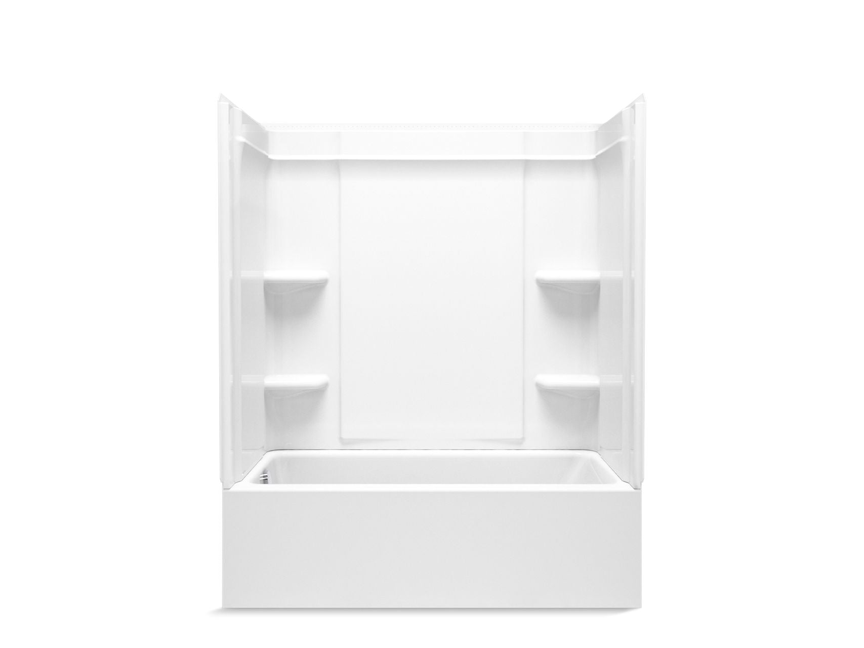 Sterling 71700110 Forum Medley 60" x 30" Vikrell® Bath/shower, Left Drain, White