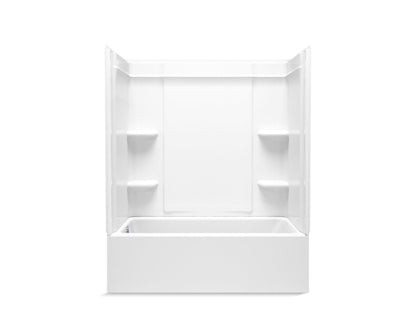 Sterling 71700110 Forum Medley 60" x 30" Vikrell® Bath/shower, Left Drain, White