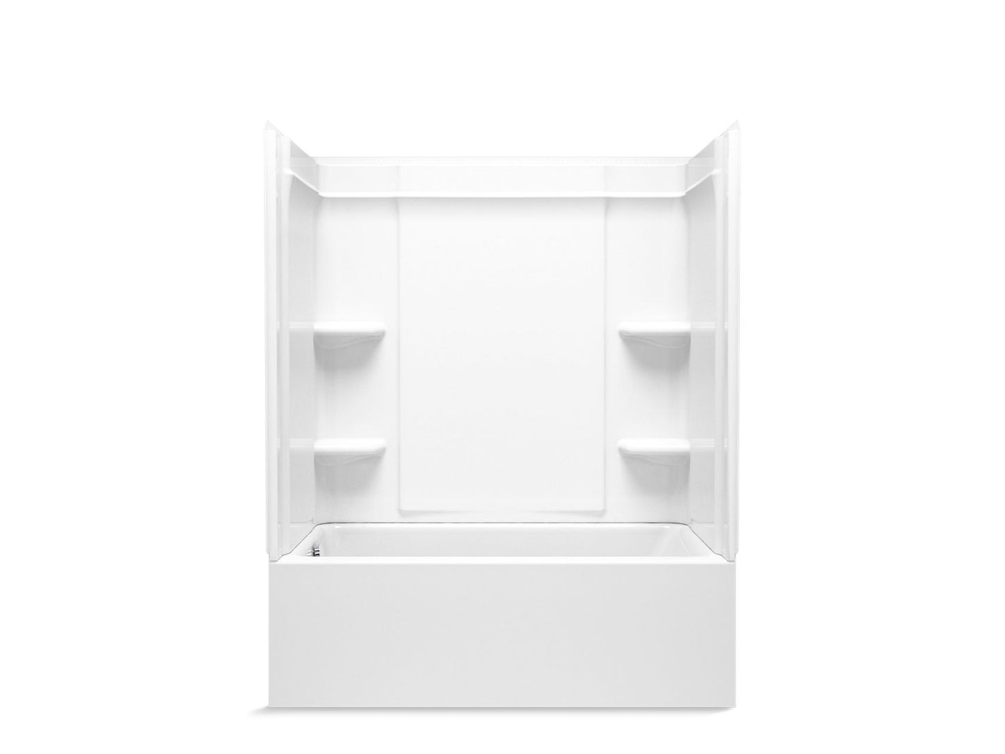 Sterling 71700112 Forum Medley 60" x 30" Above-floor-drain Vikrell® Bath/shower, Left Drain, White
