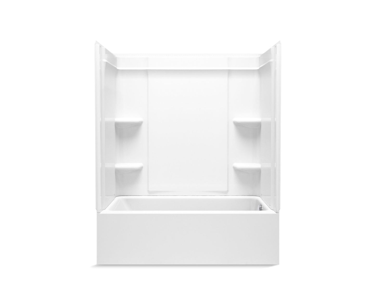 Sterling 71700120 Forum Medley 60" x 30" Vikrell® Bath/shower, Right Drain, White