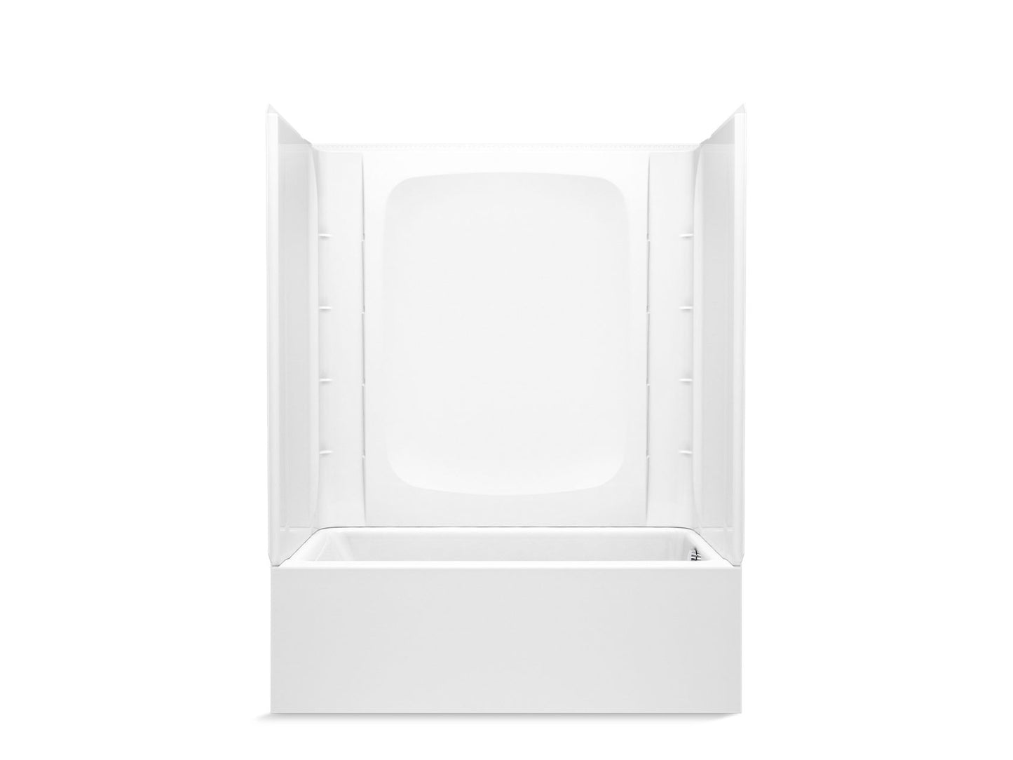 Sterling 71800122 Forum STORE+ 60" x 30" Above-floor-drain Vikrell® Bath/shower, Right Drain, White