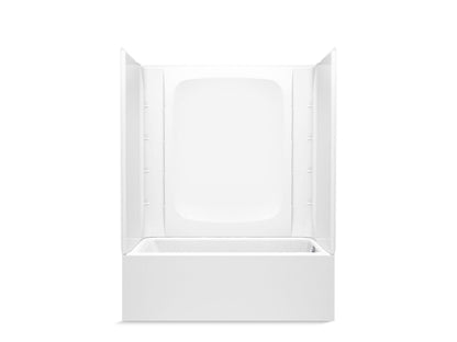 Sterling 71800122 Forum STORE+ 60" x 30" Above-floor-drain Vikrell® Bath/shower, Right Drain, White