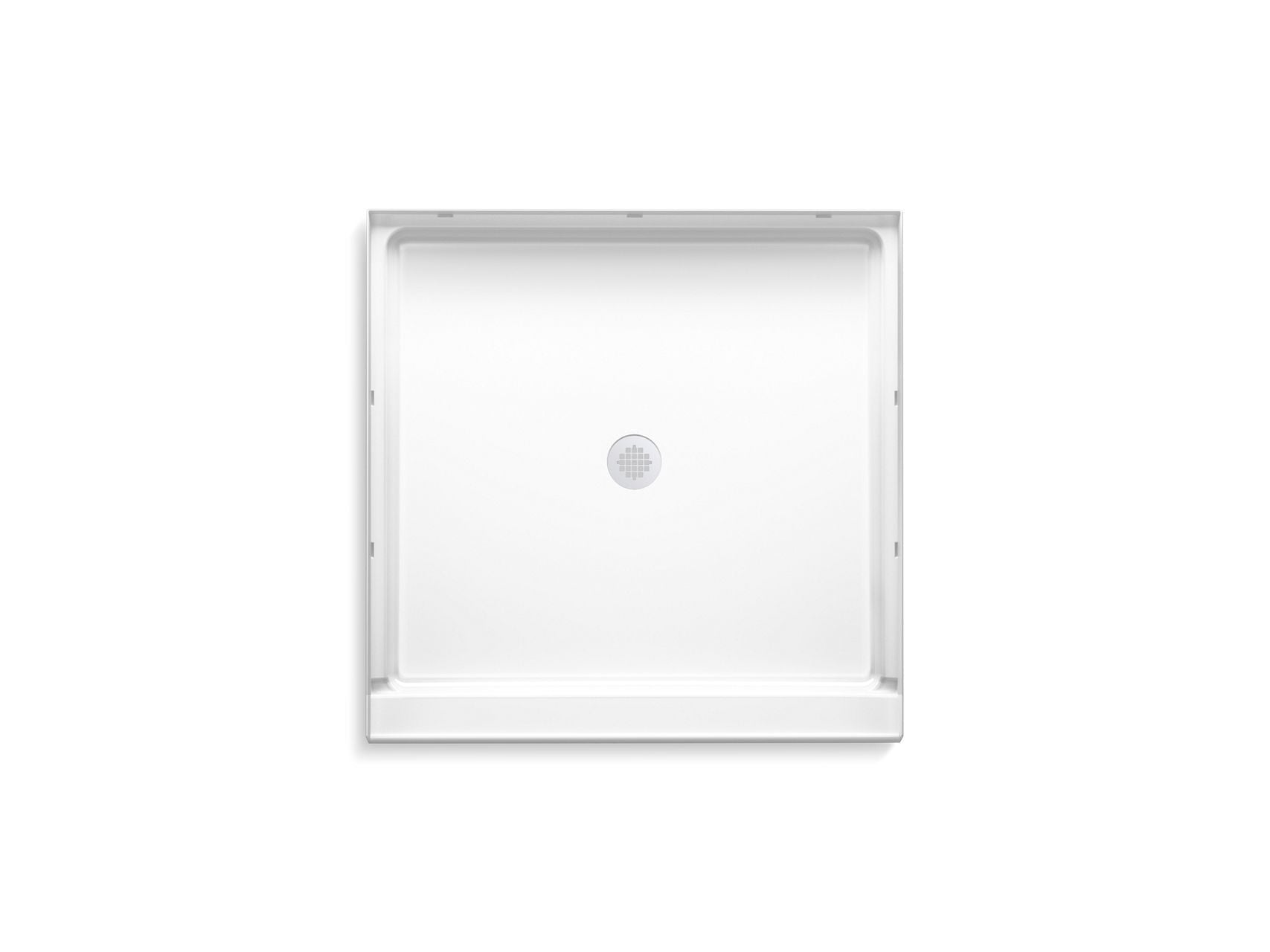 Sterling 72071100 GUARD+ 42" x 42" Vikrell® Shower Base, Center Drain, White