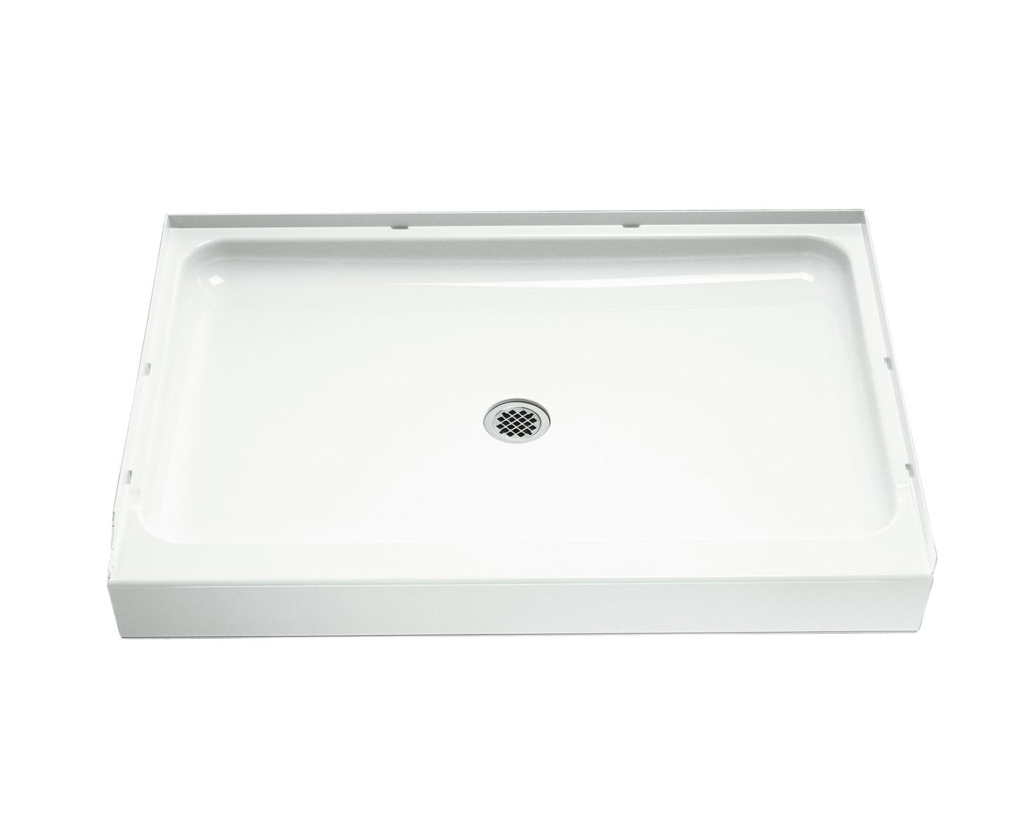 Sterling 72121100 Ensemble 48" x 34" Vikrell® Shower Base, Center Drain, White