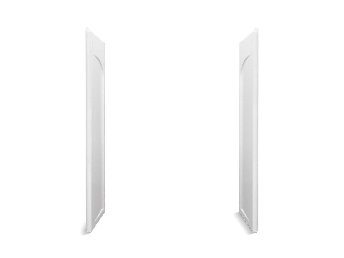 Sterling 72185106 Ensemble Curve 32" Vikrell® Shower End Wall Set with Aging in Place Backerboards, White