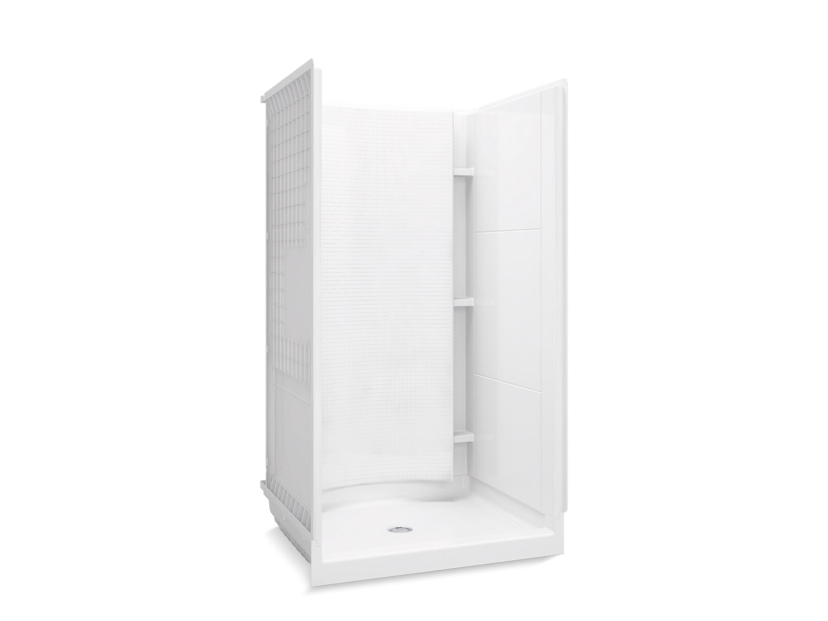 Sterling 72250100 Accord 42" x 36" Vikrell® Shower, Center Drain, White