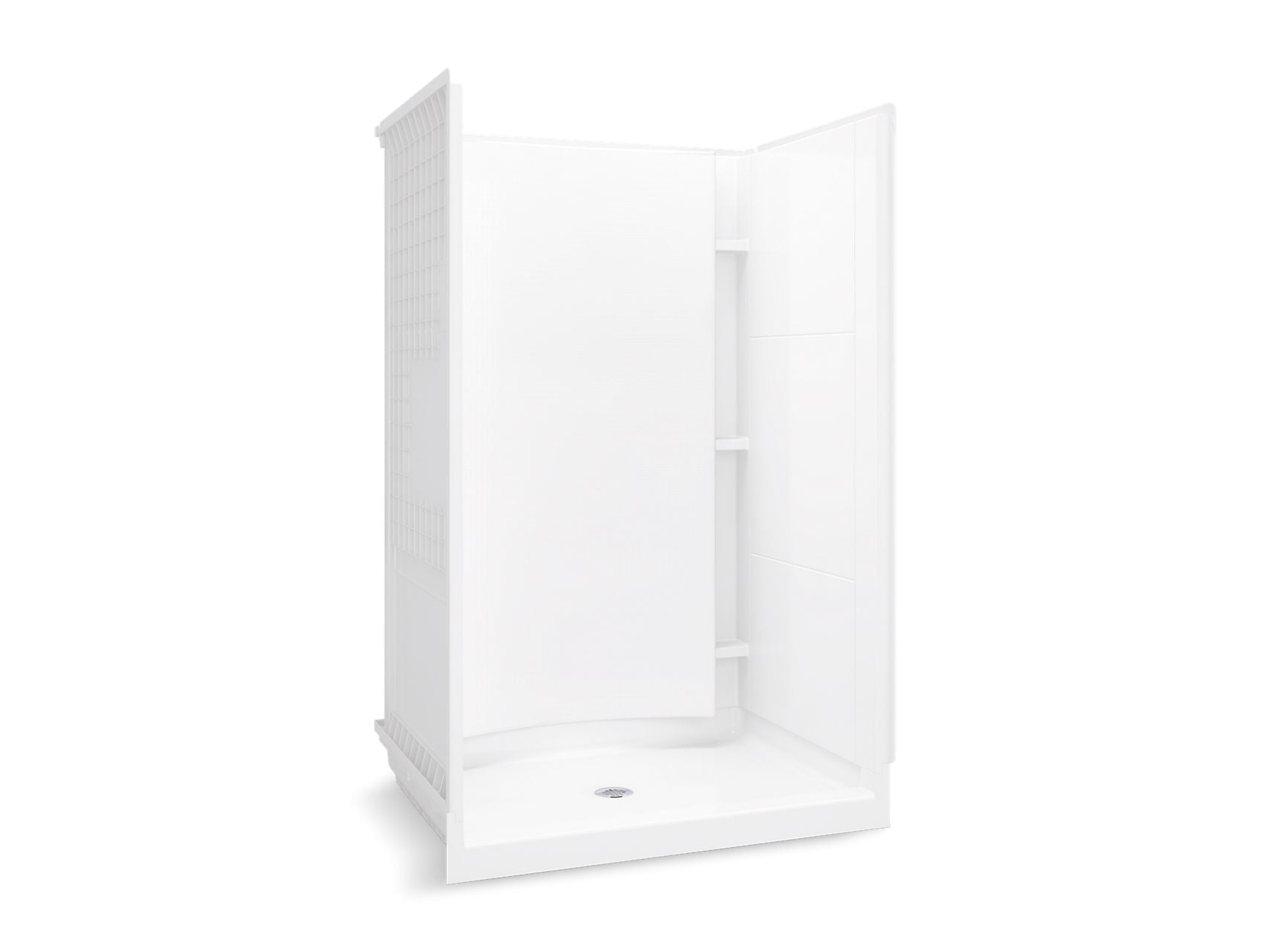 Sterling 72260100 Accord 48" x 36" Vikrell® Shower, Center Drain, White