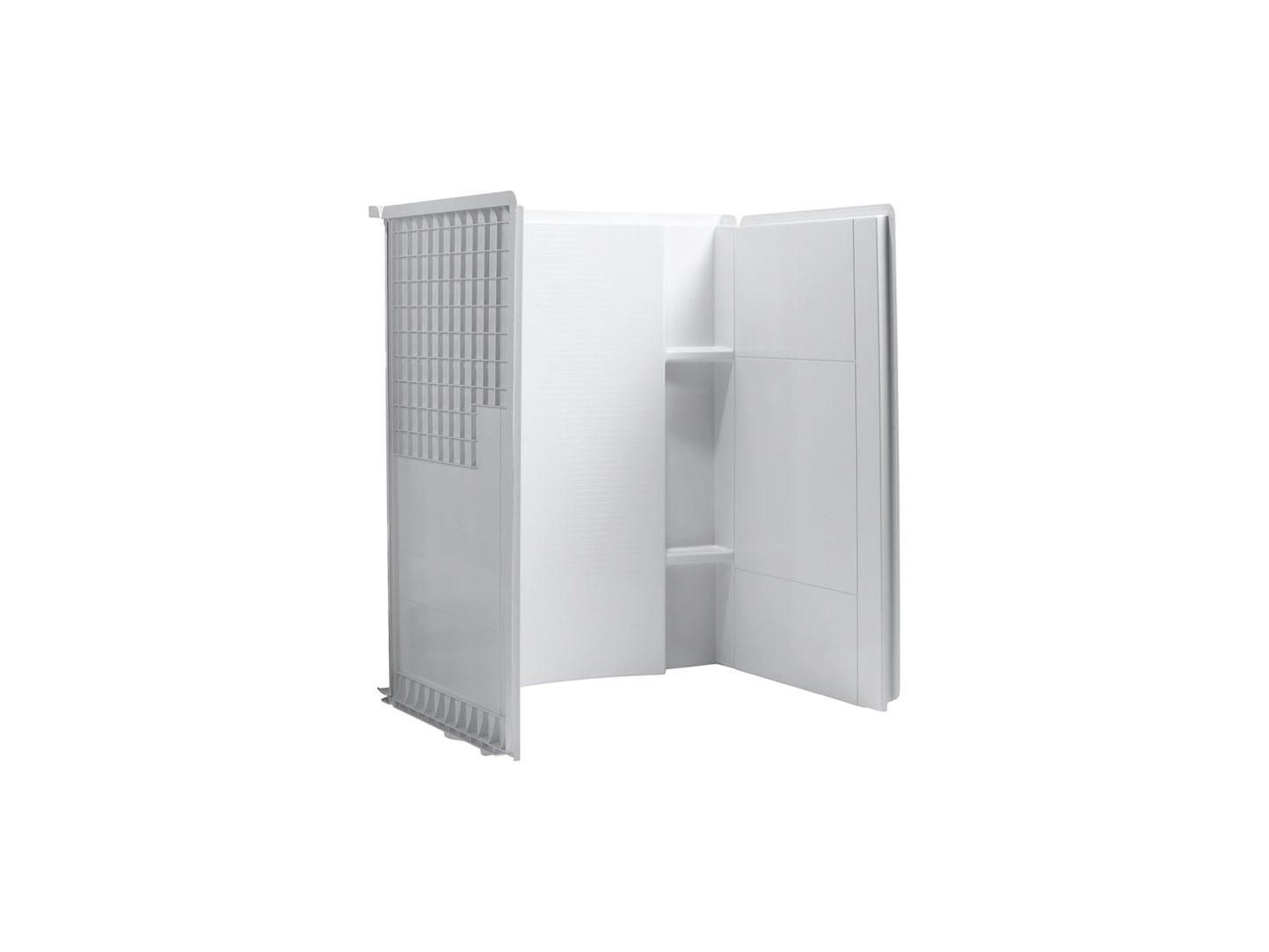 Sterling 72284100 Accord 48" x 36" Vikrell® Seated Shower Wall Set, White