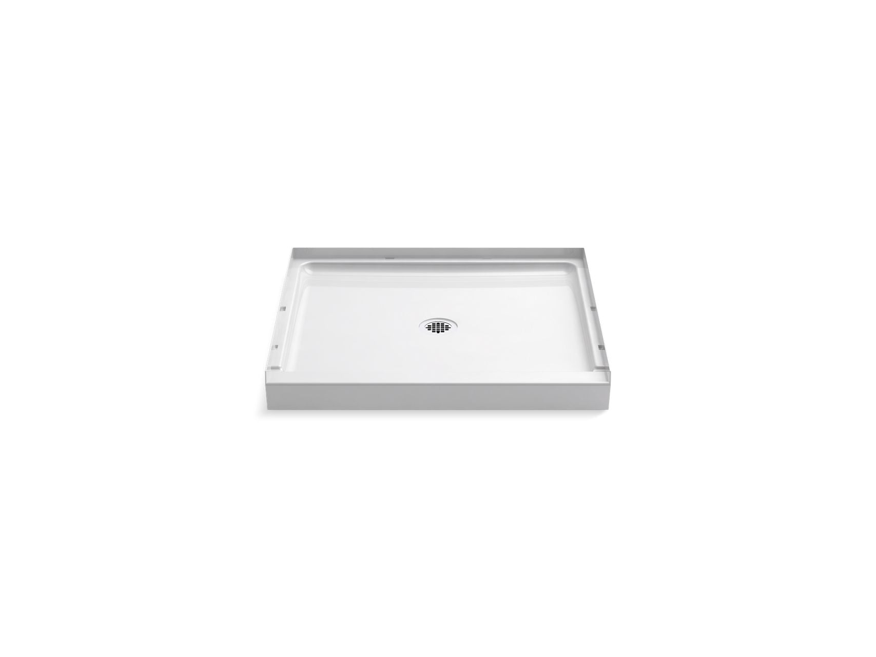 Sterling 72301100 GUARD+ 36" x 34" Vikrell® Shower Base, Center Drain, White