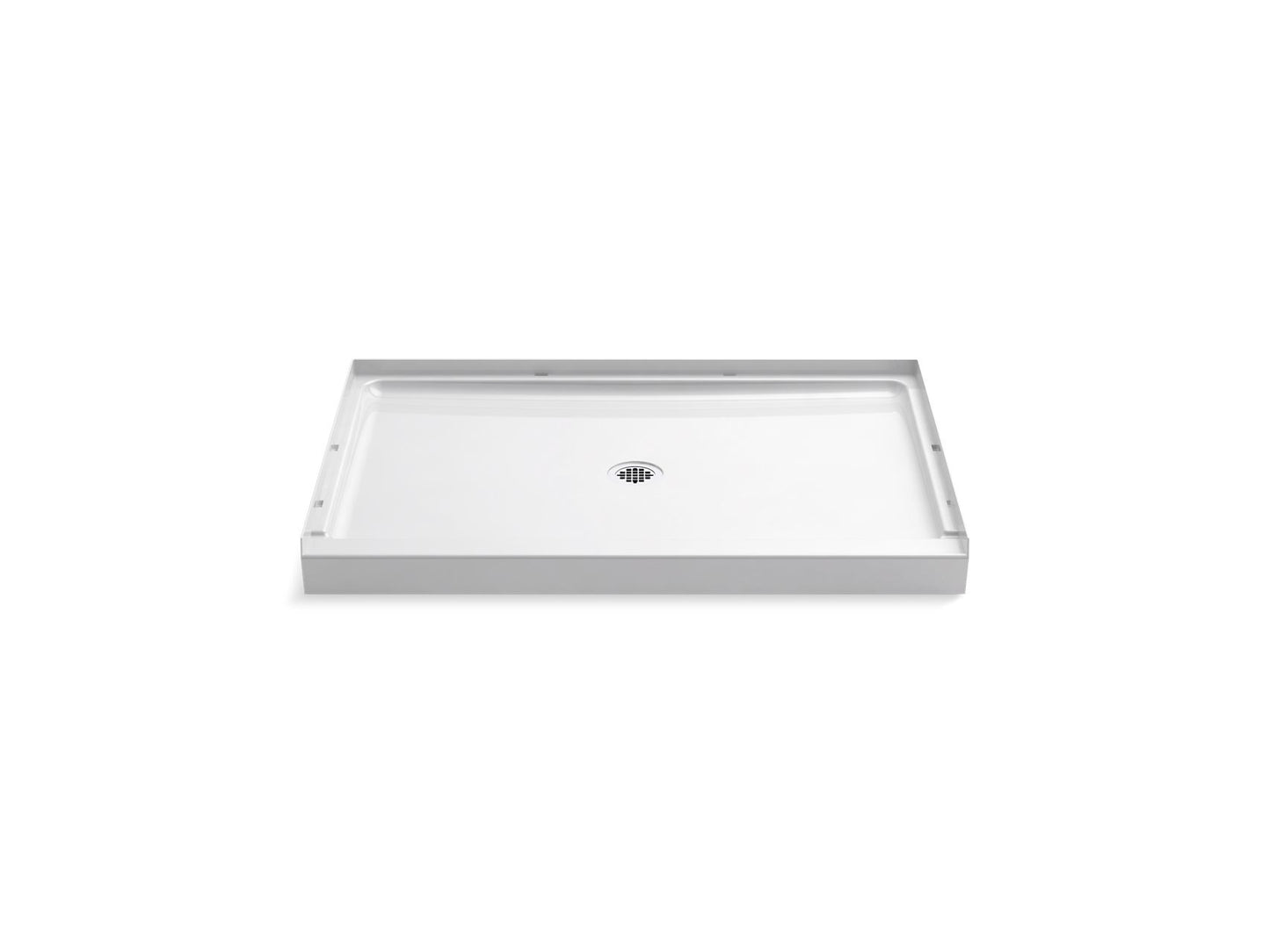 Sterling 72321100 GUARD+ 48" x 34" Vikrell® Shower Base, Center Drain, White
