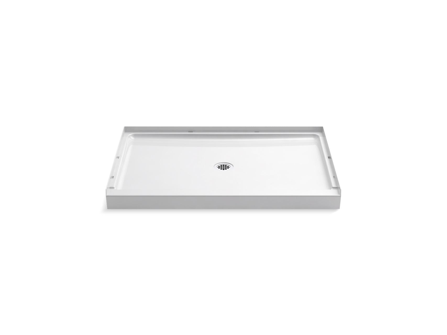 Sterling 72321100 GUARD+ 48" x 34" Vikrell® Shower Base, Center Drain, White