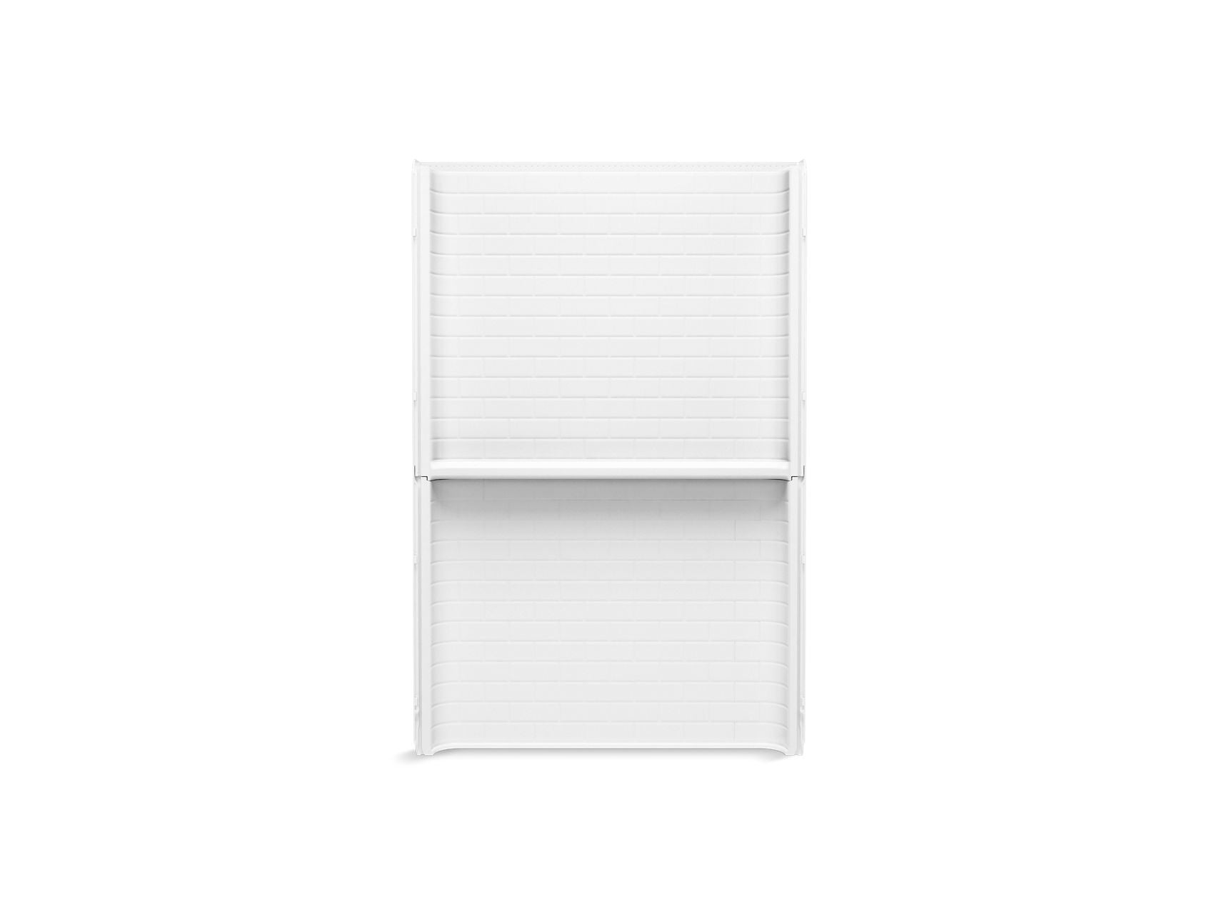 Sterling 72522106 Traverse 48" x 72-1/4" Vikrell® Shower Back Wall with Aging in Place Backerboards, White