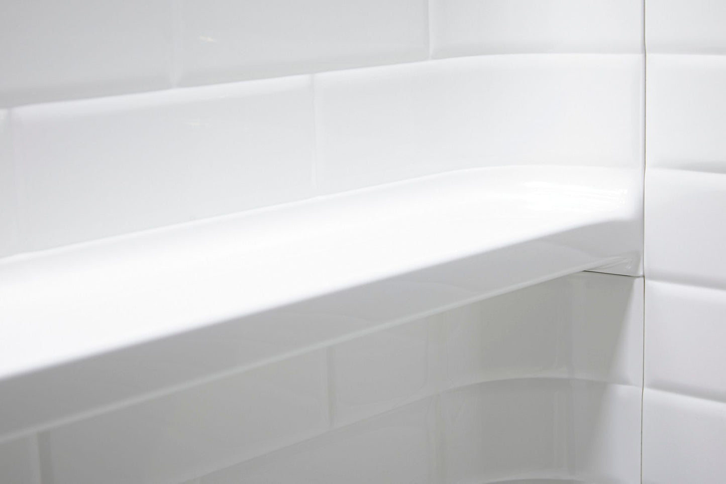 Sterling 72530100 Traverse 60" x 34" x 75" Vikrell® Shower, Center Drain, White