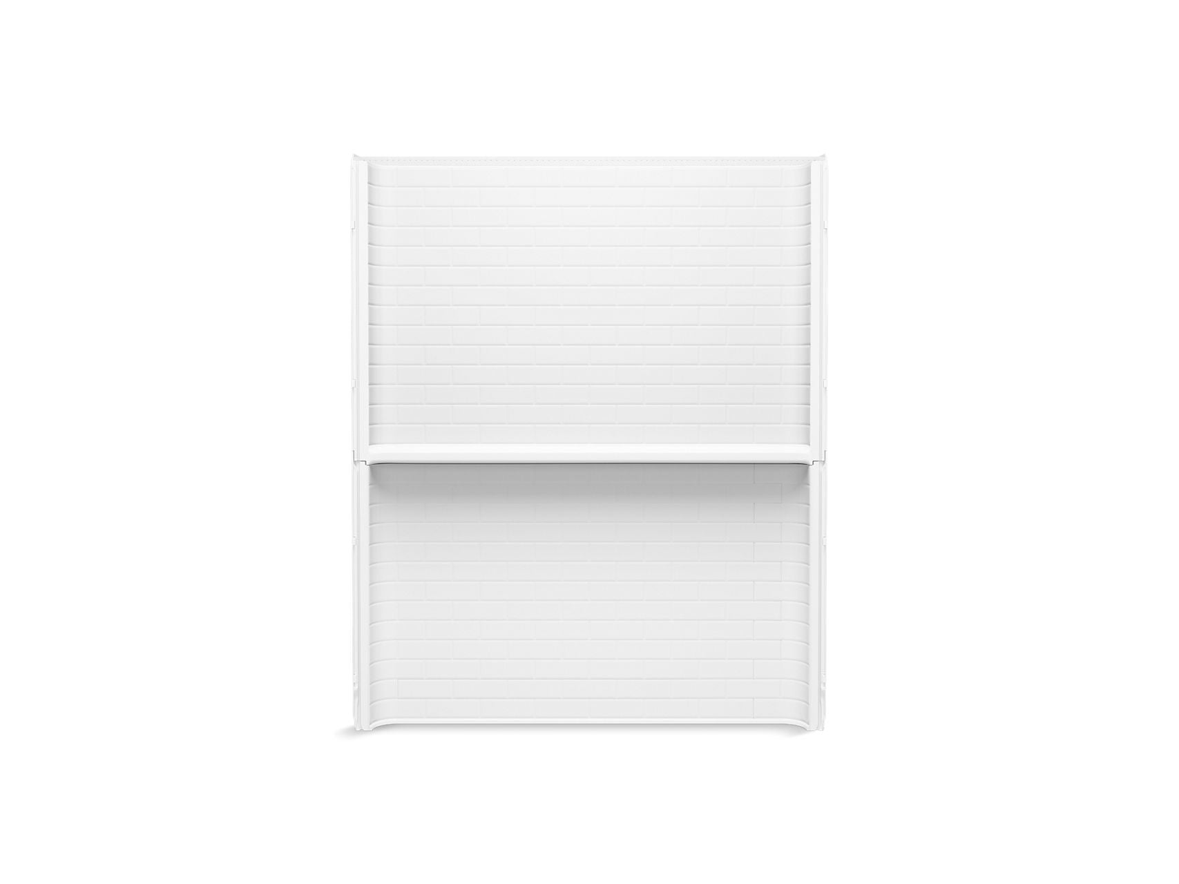 Sterling 72532106 Traverse 60" x 72-1/4" Vikrell® Shower Back Wall with Aging in Place Backerboards, White