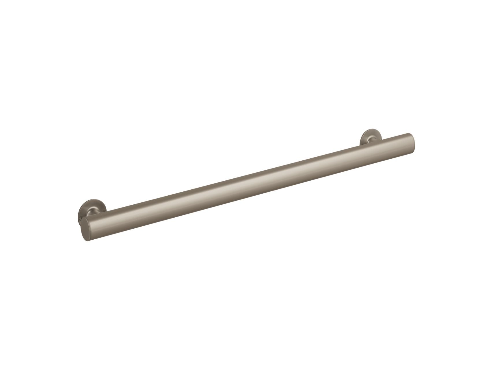 Sterling 80011032 32" Straight Grab Bar, Nickel Frame Finish with Smooth/Clear Glass Texture