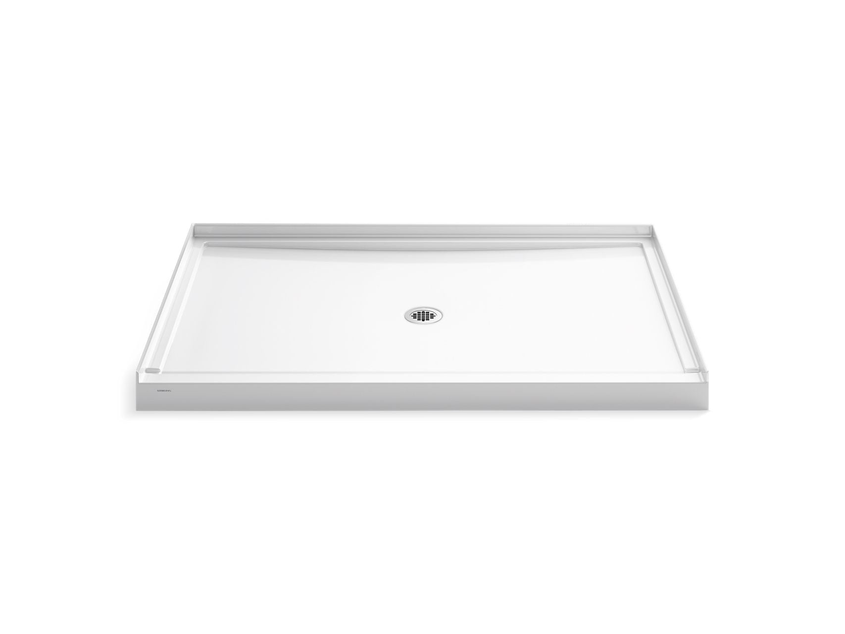 Sterling 95081 GUARD+ 60" x 42" Shower Base, Center Drain, White