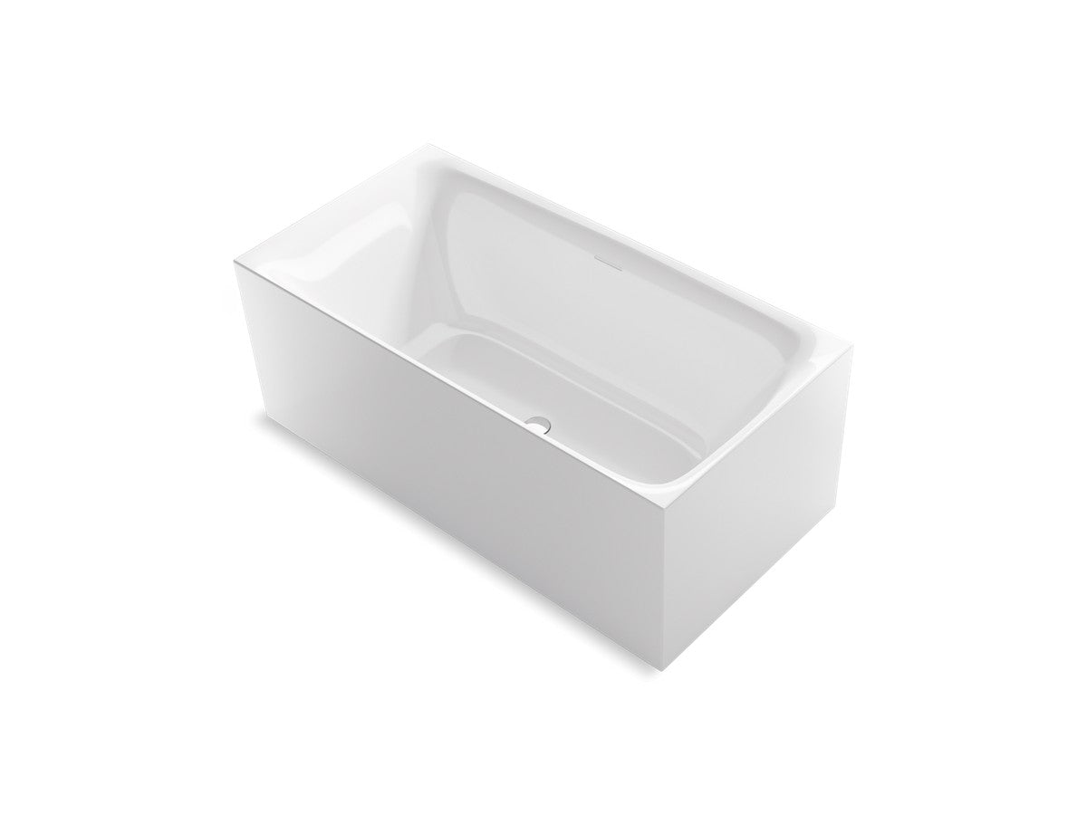 Sterling Unwind 59" x 30" freestanding bath - White