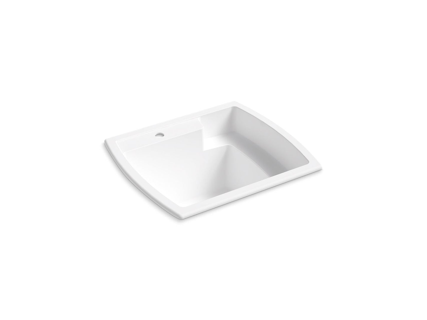 Sterling 995 Latitude 25" Top-mount/undermount Single-bowl Utility Sink, White