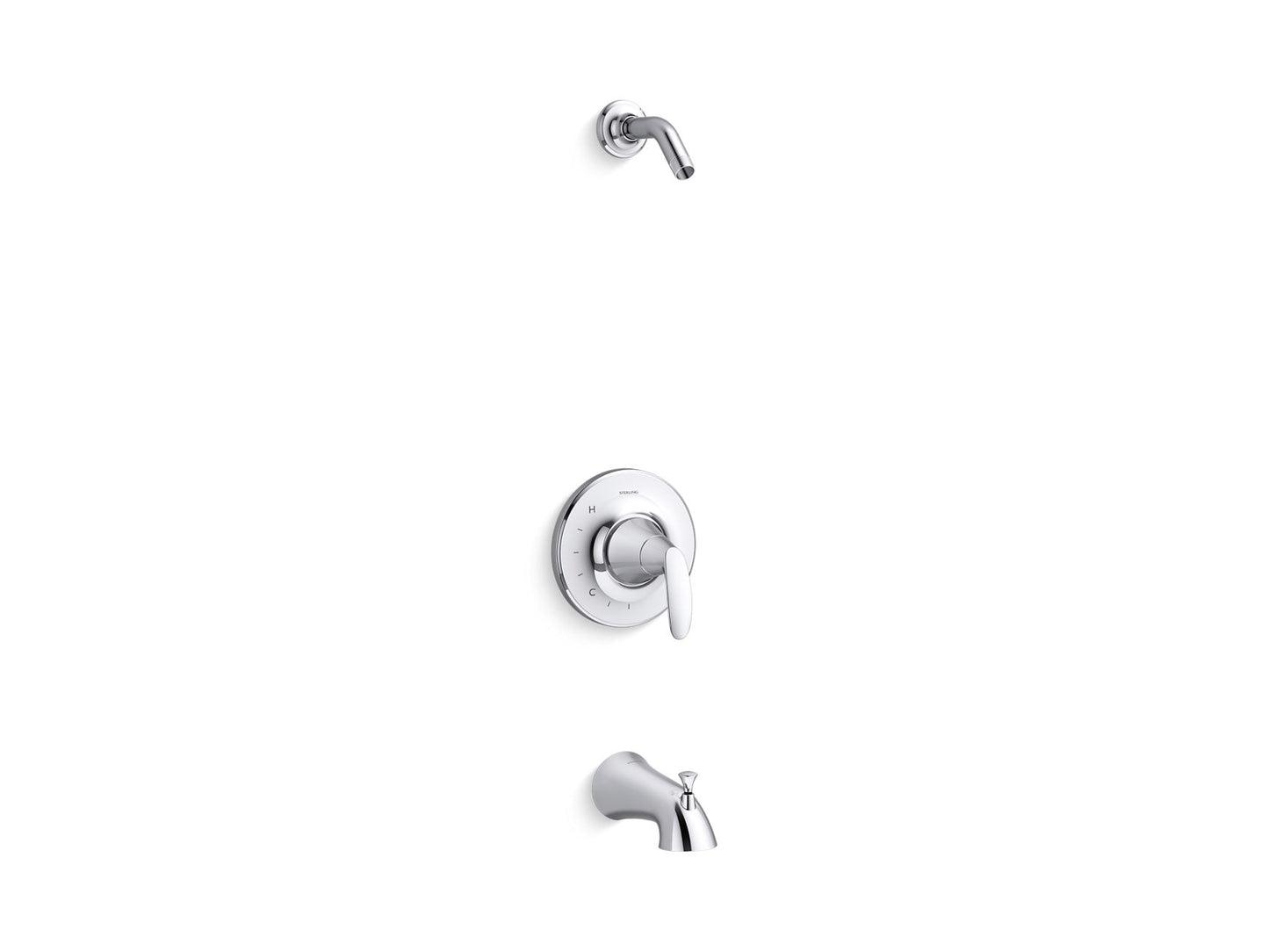 Sterling TLS24820-4 Valton Rite-Temp® Bath and Shower Faucet Trim Set, Without Showerhead, Polished Chrome