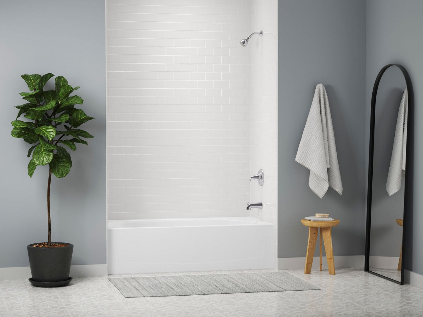 Sterling TS24820-4G Valton Rite-Temp® Bath and Shower Faucet Trim Set, 1.75 GPM, Polished Chrome