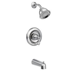 Moen T2123 Traditional Tub and Shower Trim Package with Single Function Shower Head in Chrome