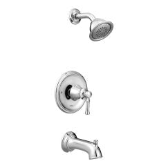 Moen T2183EP Dartmoor Pressure Balanced Tub and Shower Trim with 1.75 GPM Shower Head in Chrome