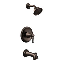 Moen T2183EP Dartmoor Pressure Balanced Tub and Shower Trim with 1.75 GPM Shower Head in Oil Rubbed Bronze