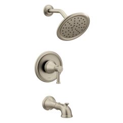 Moen T2313EP Belfield Tub and Shower Trim Package with Single Function 1.75 GPM Shower Head in Brushed Nickel