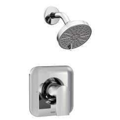 Moen Genta Pressure Balanced Shower Trim Package with Multi Function Shower Head - Less Valve in Chrome