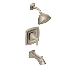 Moen T2693EP Voss Posi-Temp Pressure Balanced Tub and Shower Trim with 1.75 GPM Shower Head and Tub Spout in Brushed Nickel
