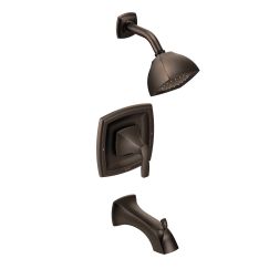 Moen T2693EP Voss Posi-Temp Pressure Balanced Tub and Shower Trim with 1.75 GPM Shower Head and Tub Spout in Oil Rubbed Bronze