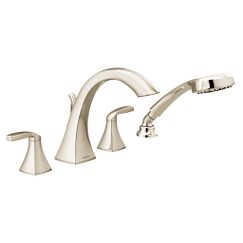 Moen  Two-Handle Roman Tub Faucet Includes Hand Shower