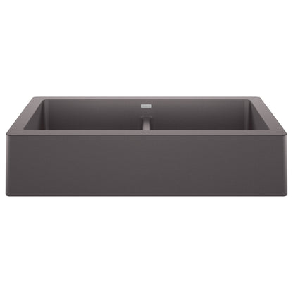 BLANCO 526548 Vintera 33" Equal Double Apron Farmhouse Sink - Cinder