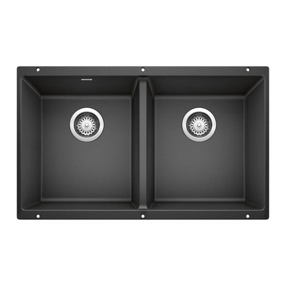 BLANCO 516322 Precis Equal Double Bowl Kitchen Sink - Anthracite