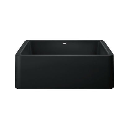 BLANCO 402576 Ikon 30" Apron Single Bowl Farmhouse Sink - Coal Black