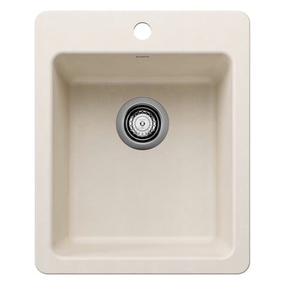 BLANCO Liven SILGRANIT 17" Dual Mount Bar Sink - Soft White