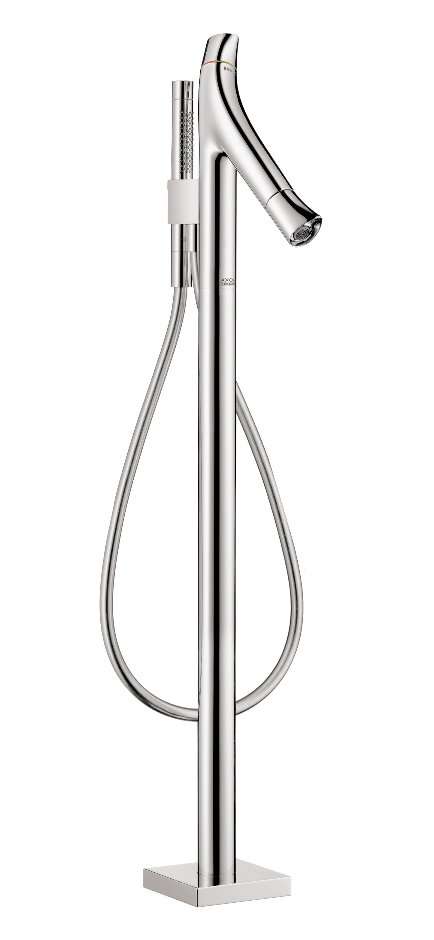AXOR Starck Organic Thermostatic Freestanding Tub Filler Trim with 1.75 GPM Handshower