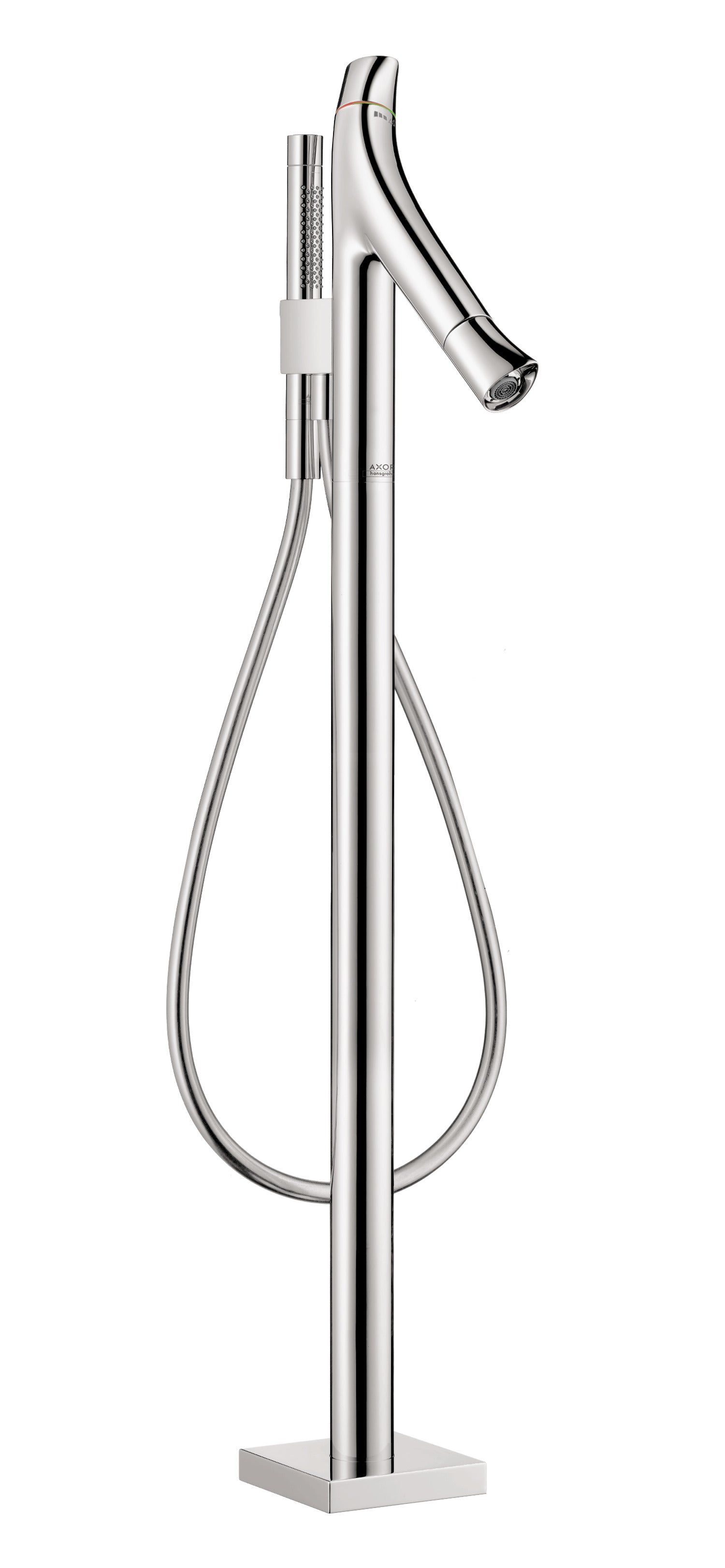 AXOR Starck Organic Thermostatic Freestanding Tub Filler Trim with 1.75 GPM Handshower