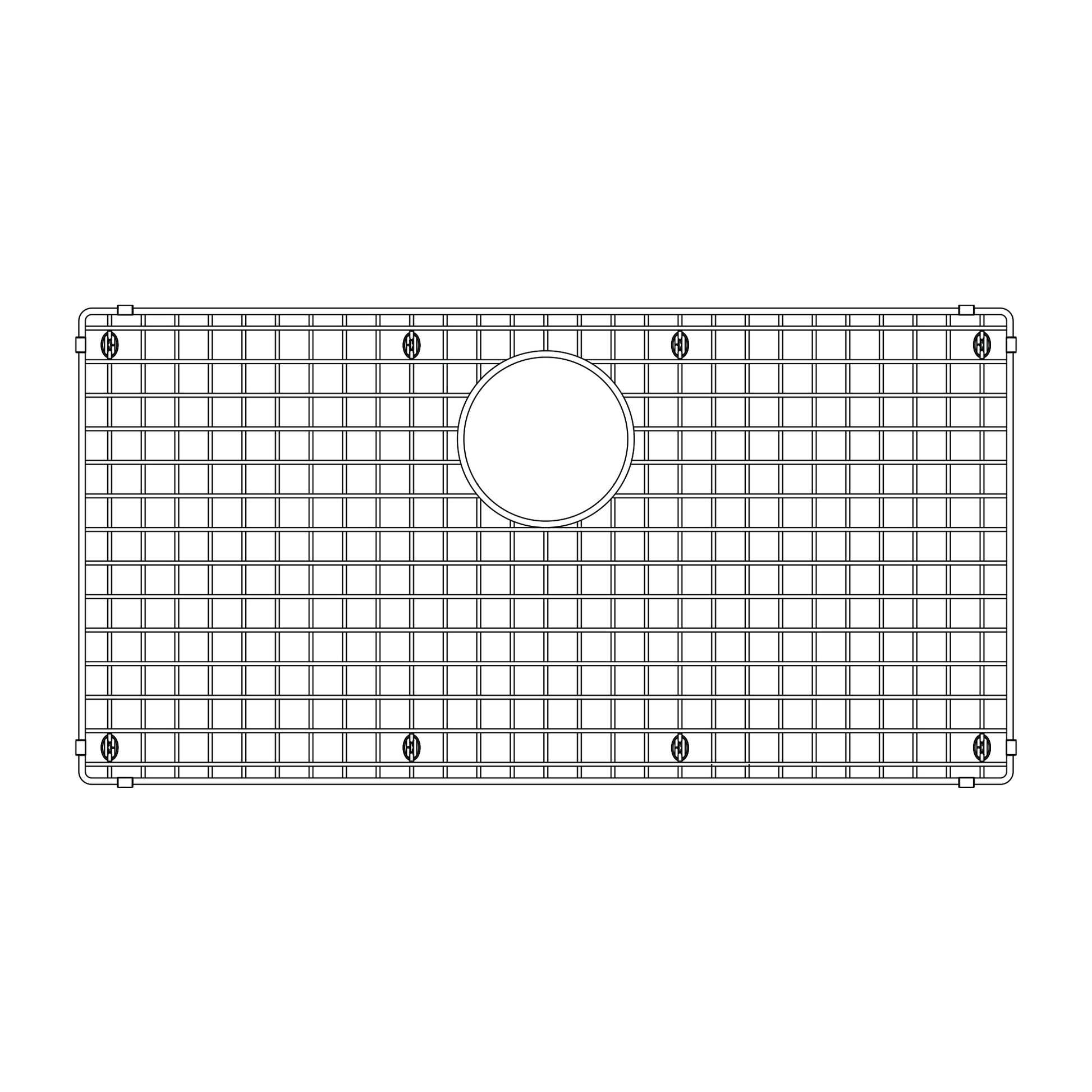 BLANCO Stainless Steel Bottom Grid for Precision Super Single Sinks - Stainless Steel