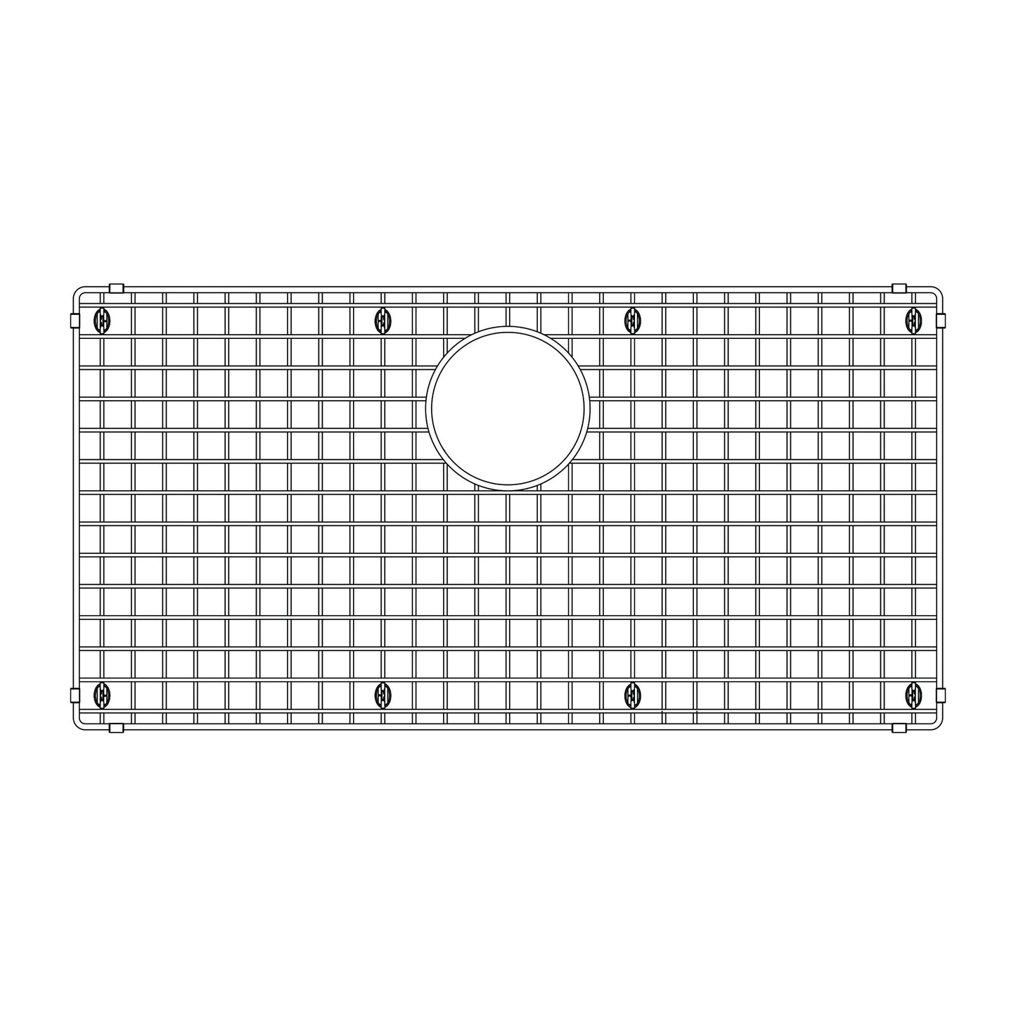 BLANCO 235968 Stainless Steel Bottom Grid for Quatrus Super Single Sinks
