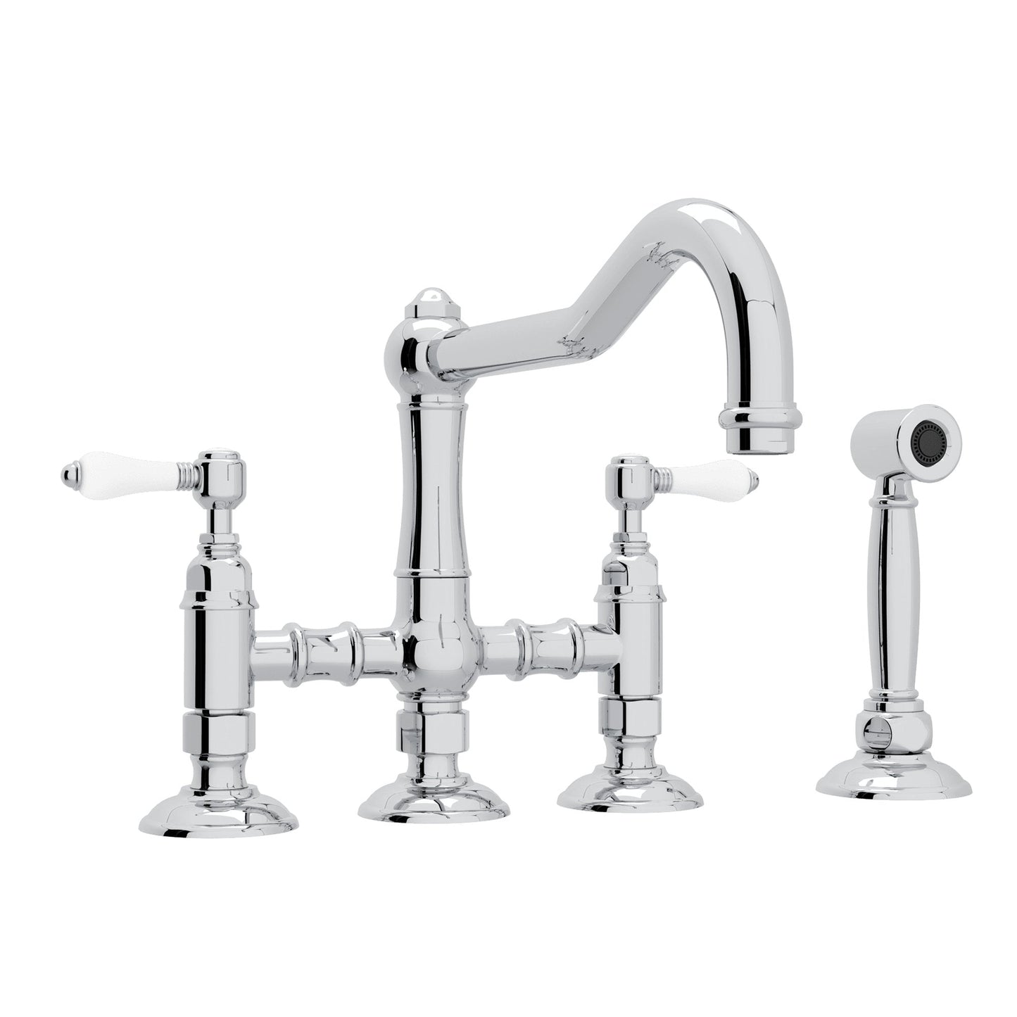ROHL A1458WS Acqui® Bridge Kitchen Faucet With Side Spray