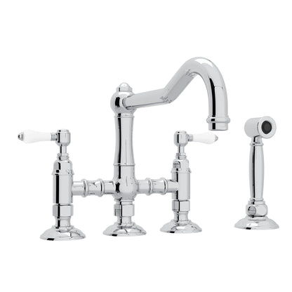ROHL A1458WS Acqui® Bridge Kitchen Faucet With Side Spray