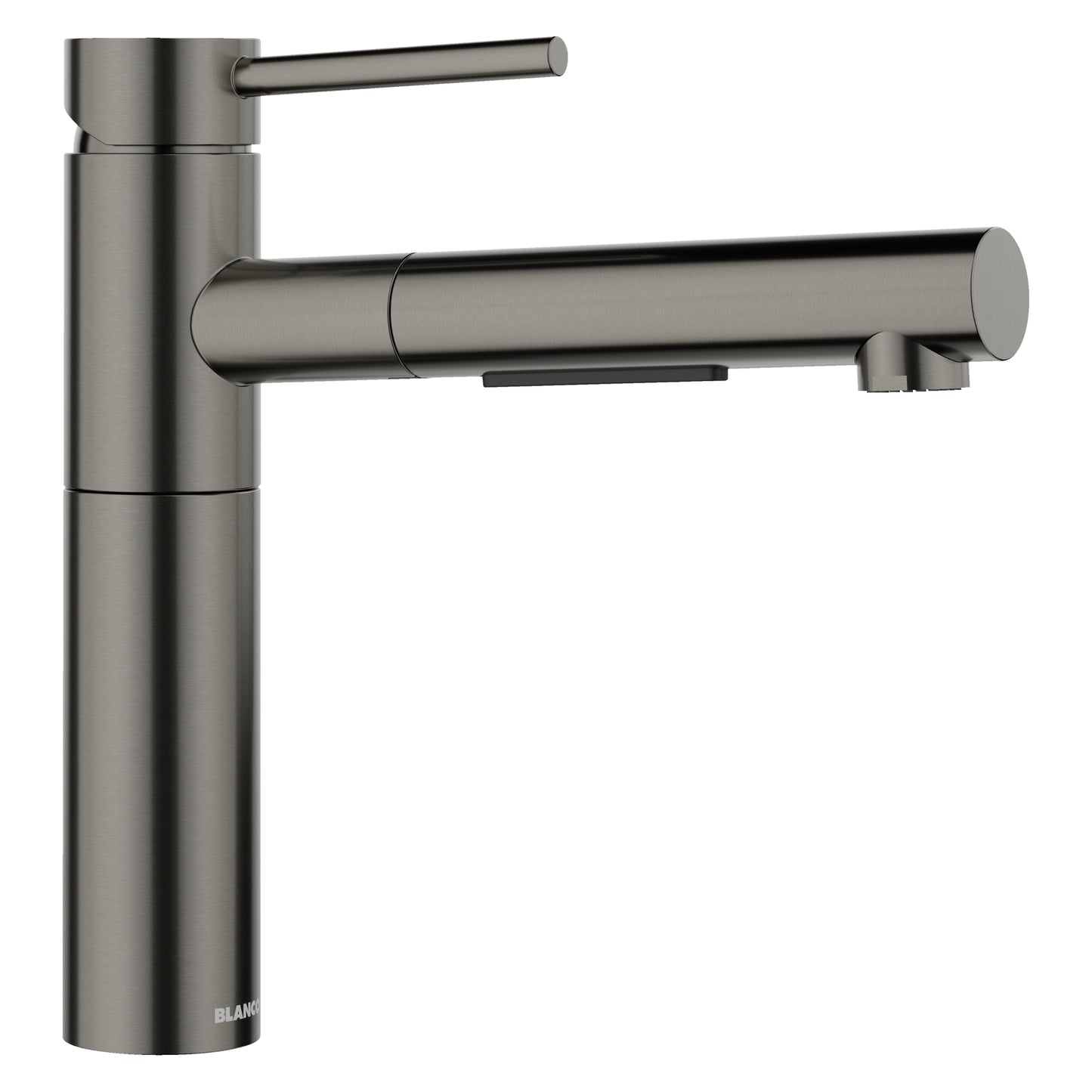 BLANCO Alta II Low Arc Pull-Out Dual-Spray Kitchen Faucet - Satin Dark Steel