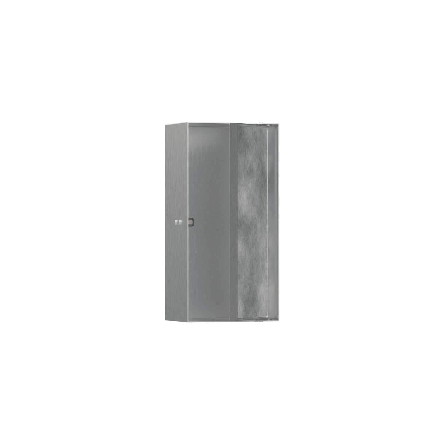 hansgrohe XtraStoris Rock Wall Niche with Tileable Door 12"x 6"x 4"