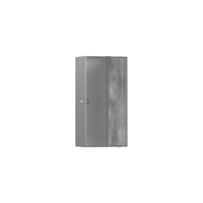 hansgrohe XtraStoris Rock Wall Niche with Tileable Door 12"x 6"x 4"